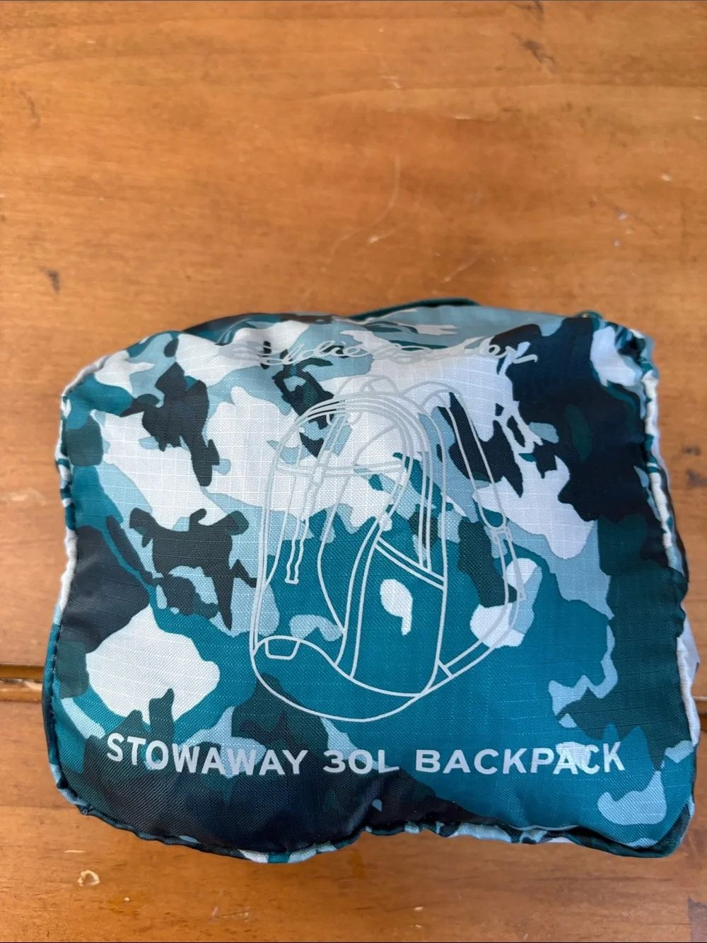 Eddie Bauer Stowaway 30L Teal Camo Backpack